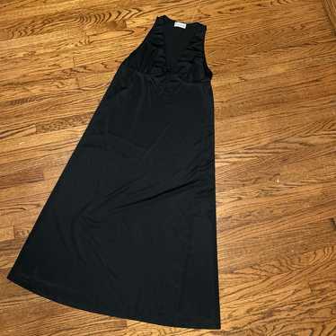 Vintage keyhole long black nightgown by Aristocra… - image 1