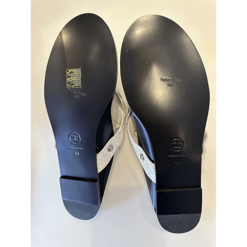 Chanel Leather flip flops - image 5