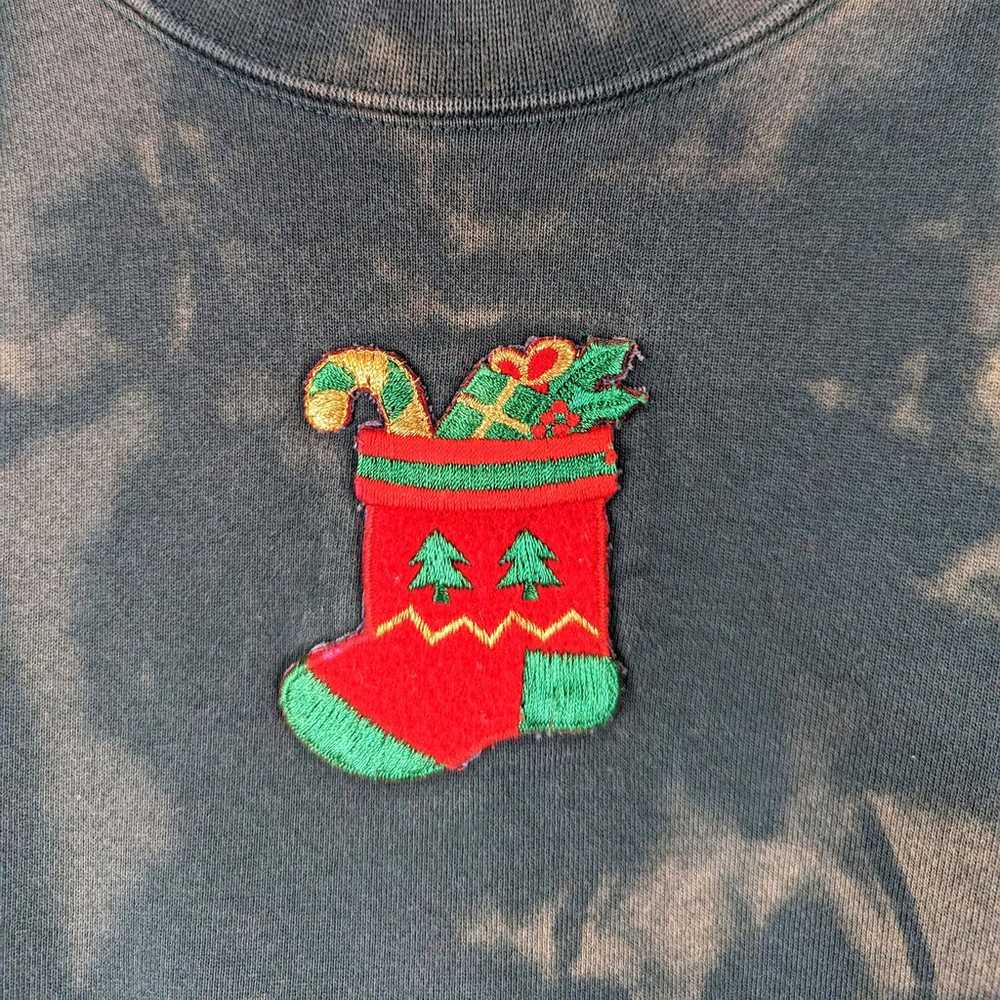 Vintage Tie Dye Oversized Christmas Sweatshirt Pu… - image 4