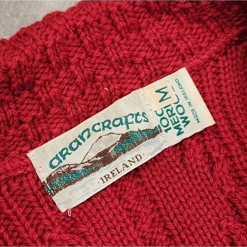 Aran Crafts Merino Wool Long Cardigan Sweater Mad… - image 3