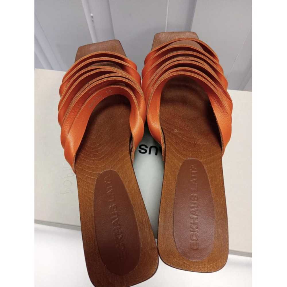 Eckhaus Latta Leather mules & clogs - image 6