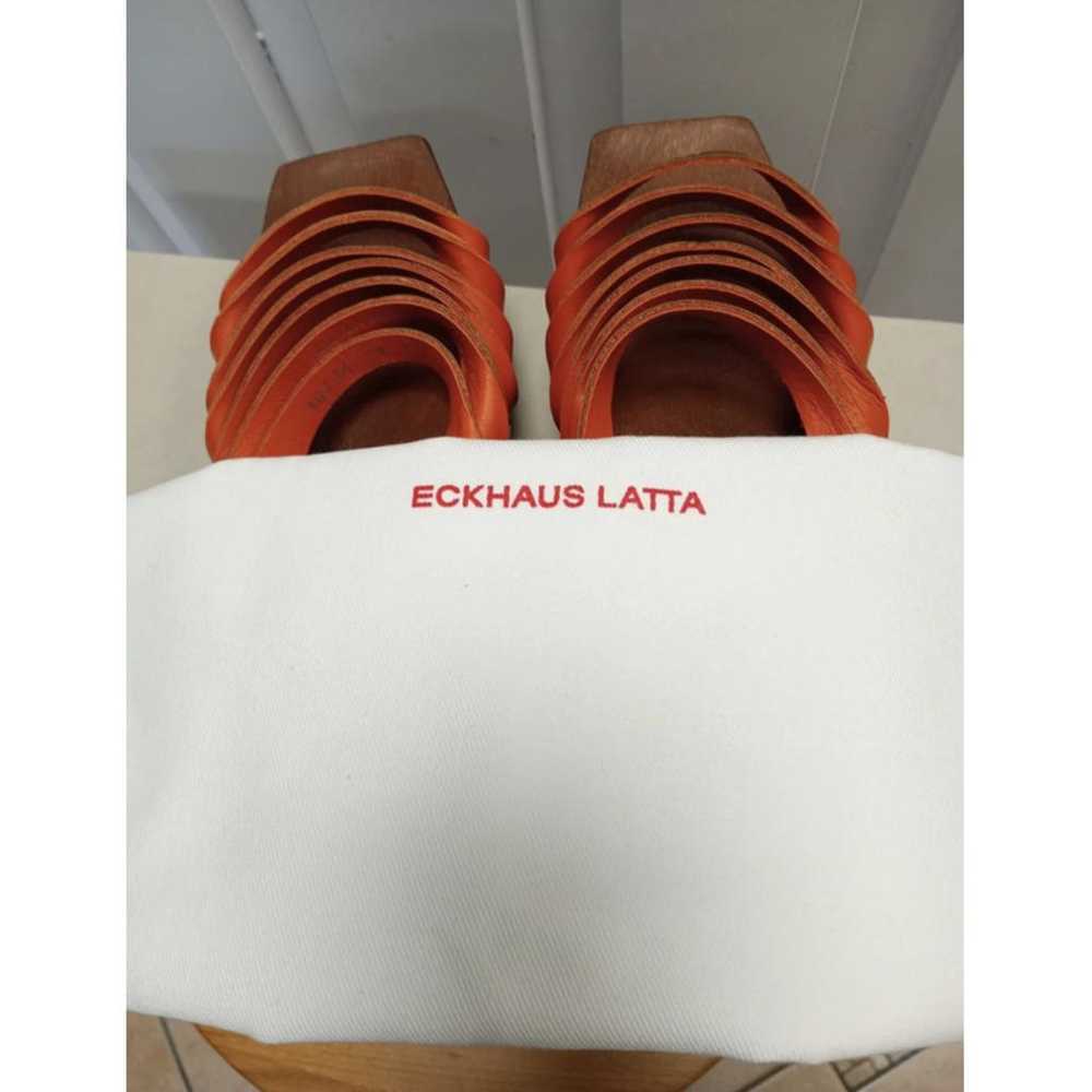 Eckhaus Latta Leather mules & clogs - image 8