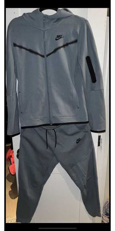 Nike Diffused Blue Nike Tech Fleece Full-Zip Up H… - image 1