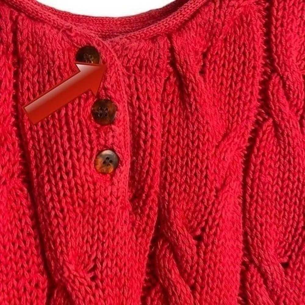 Hunters Run Cable Knit Sweater Vest Women's Mediu… - image 12