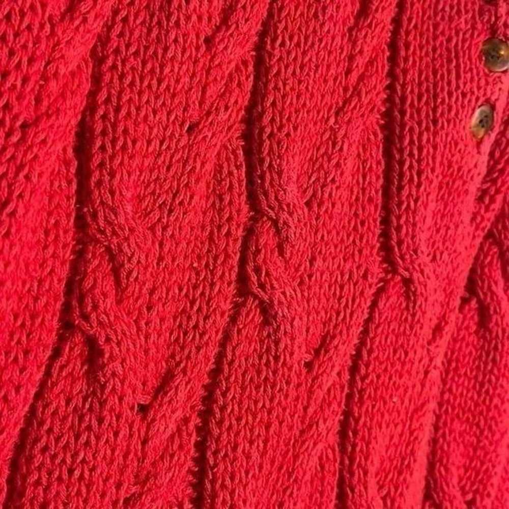 Hunters Run Cable Knit Sweater Vest Women's Mediu… - image 5