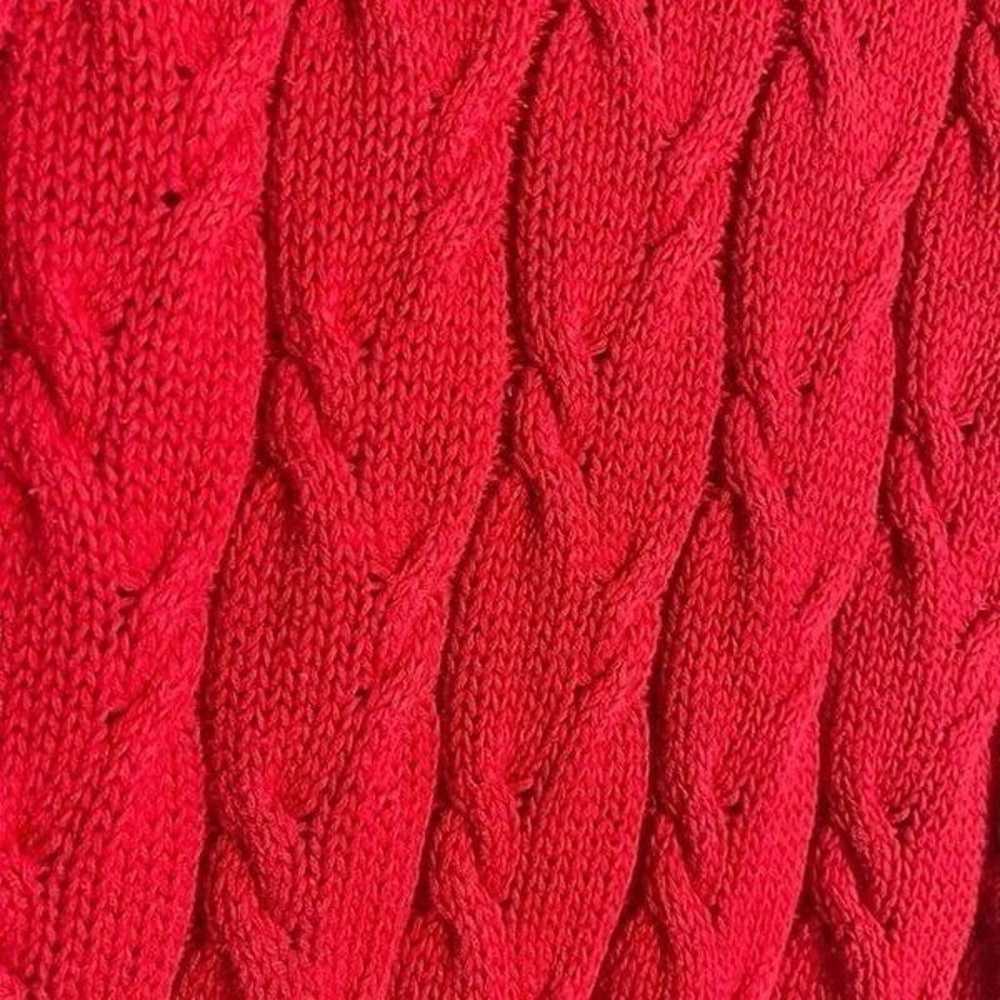 Hunters Run Cable Knit Sweater Vest Women's Mediu… - image 8