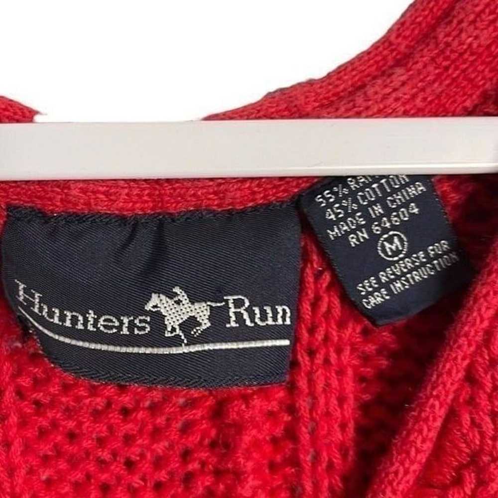 Hunters Run Cable Knit Sweater Vest Women's Mediu… - image 9