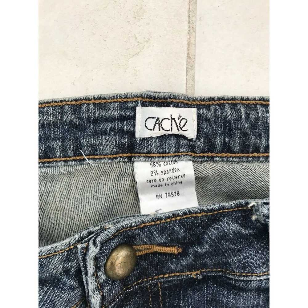 Cache Vintage Denim Jeans Straight Leg Mid Rise S… - image 11