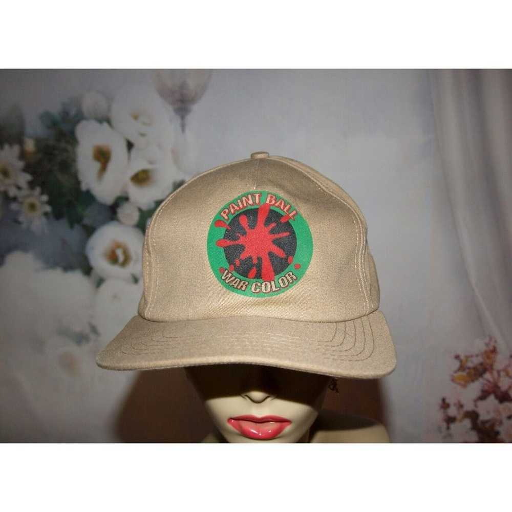 War Color Paint Ball Hat Vintage Trucker Style Ba… - image 6