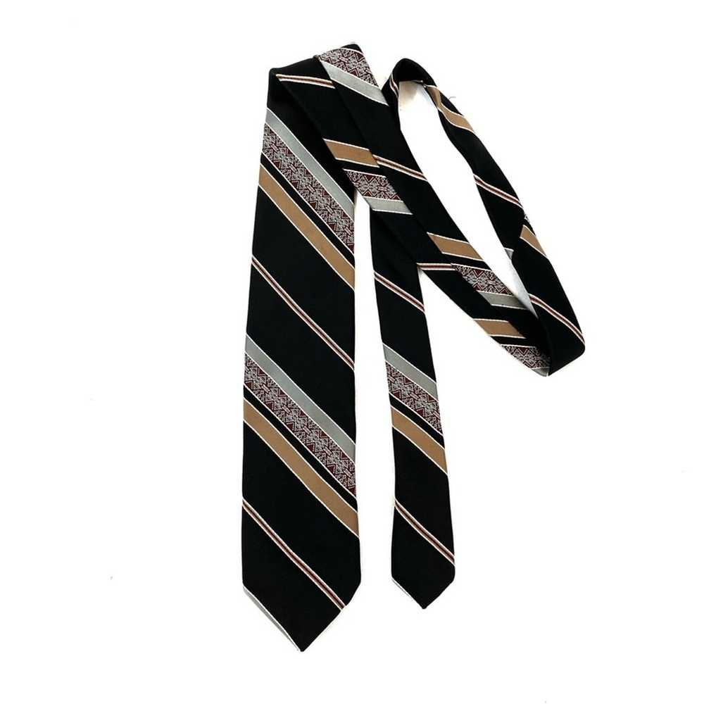 Mr. John Beau Brummell Vintage Striped Tie - image 1