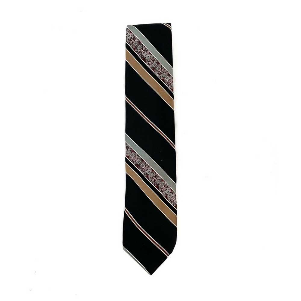 Mr. John Beau Brummell Vintage Striped Tie - image 2