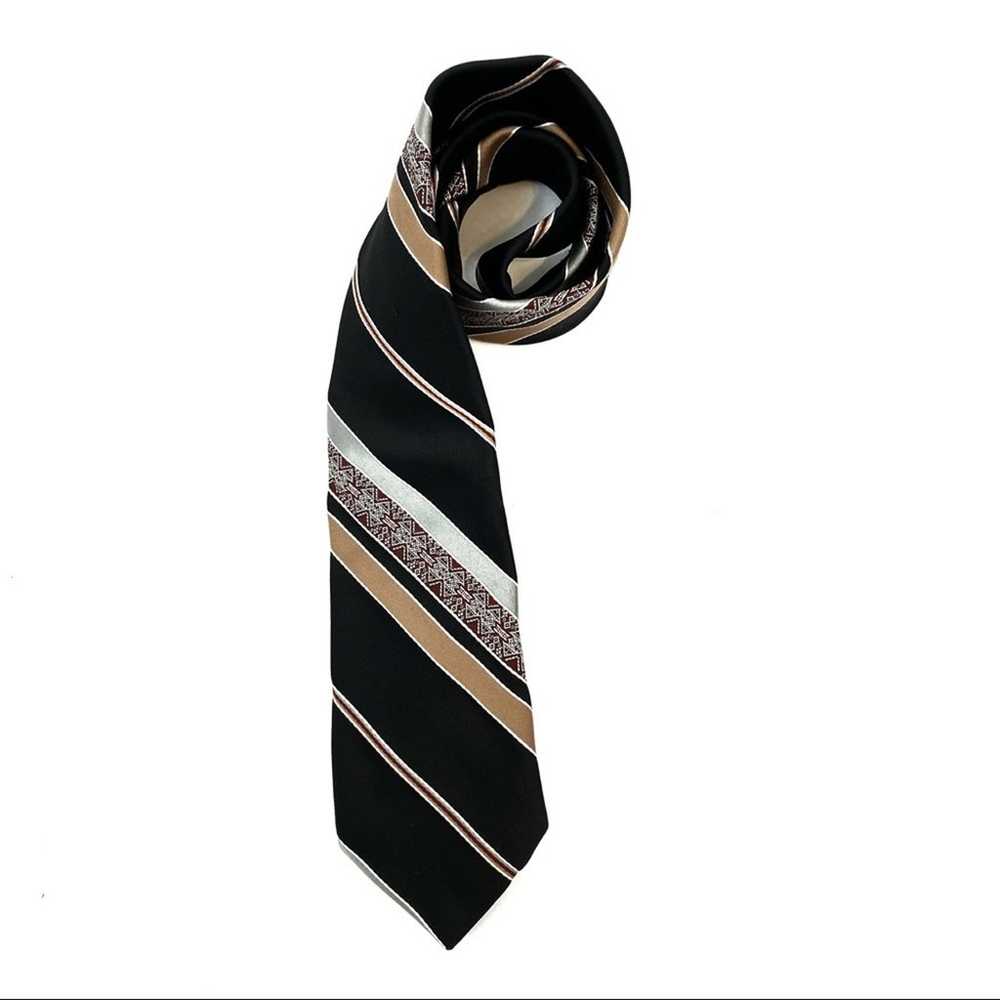 Mr. John Beau Brummell Vintage Striped Tie - image 3