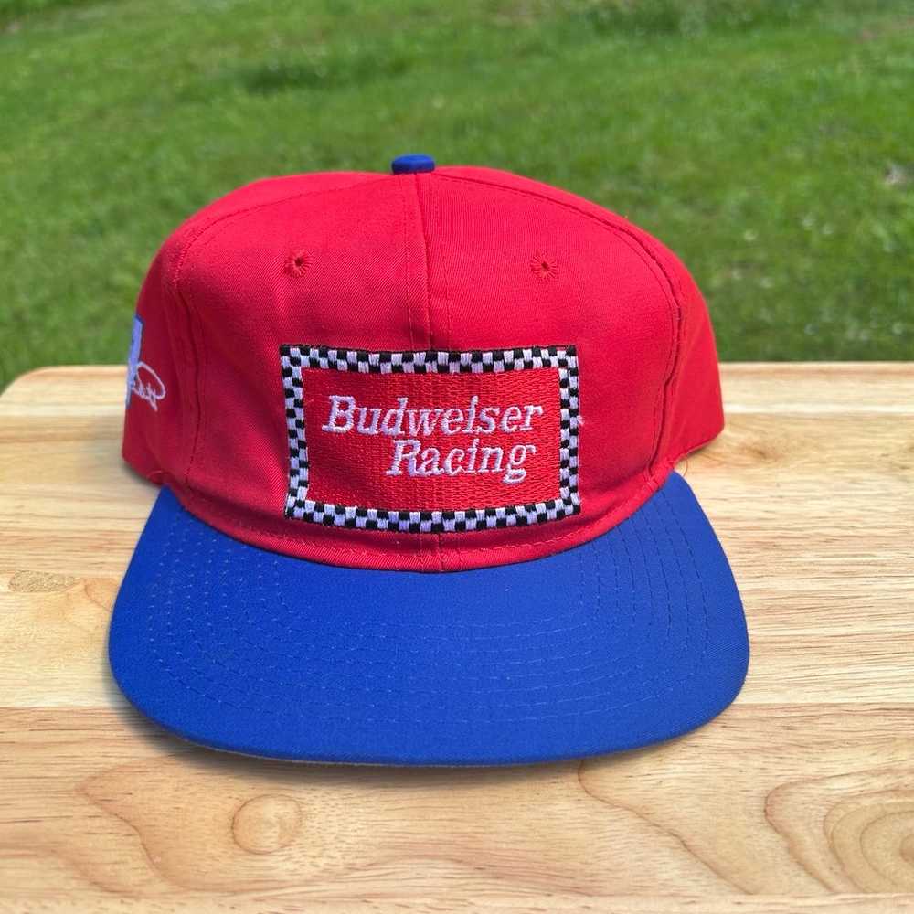 Vintage Budweiser Racing SnapBack Hat - image 1