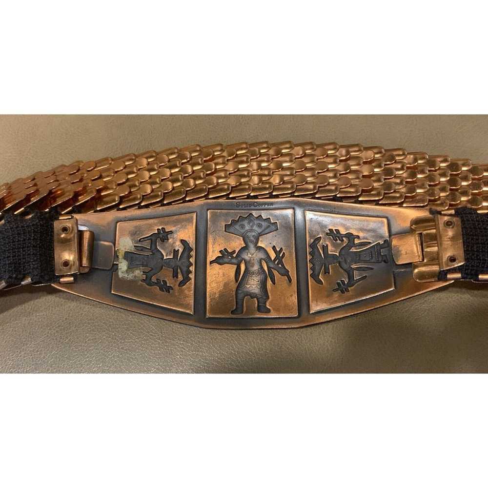 Vintage Native Tribal Belt Copper - image 1