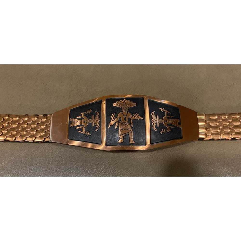 Vintage Native Tribal Belt Copper - image 2