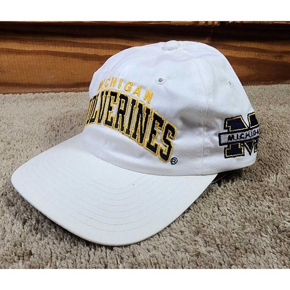 Vintage Michigan Wolverines Hat Snapback 90s Star… - image 1