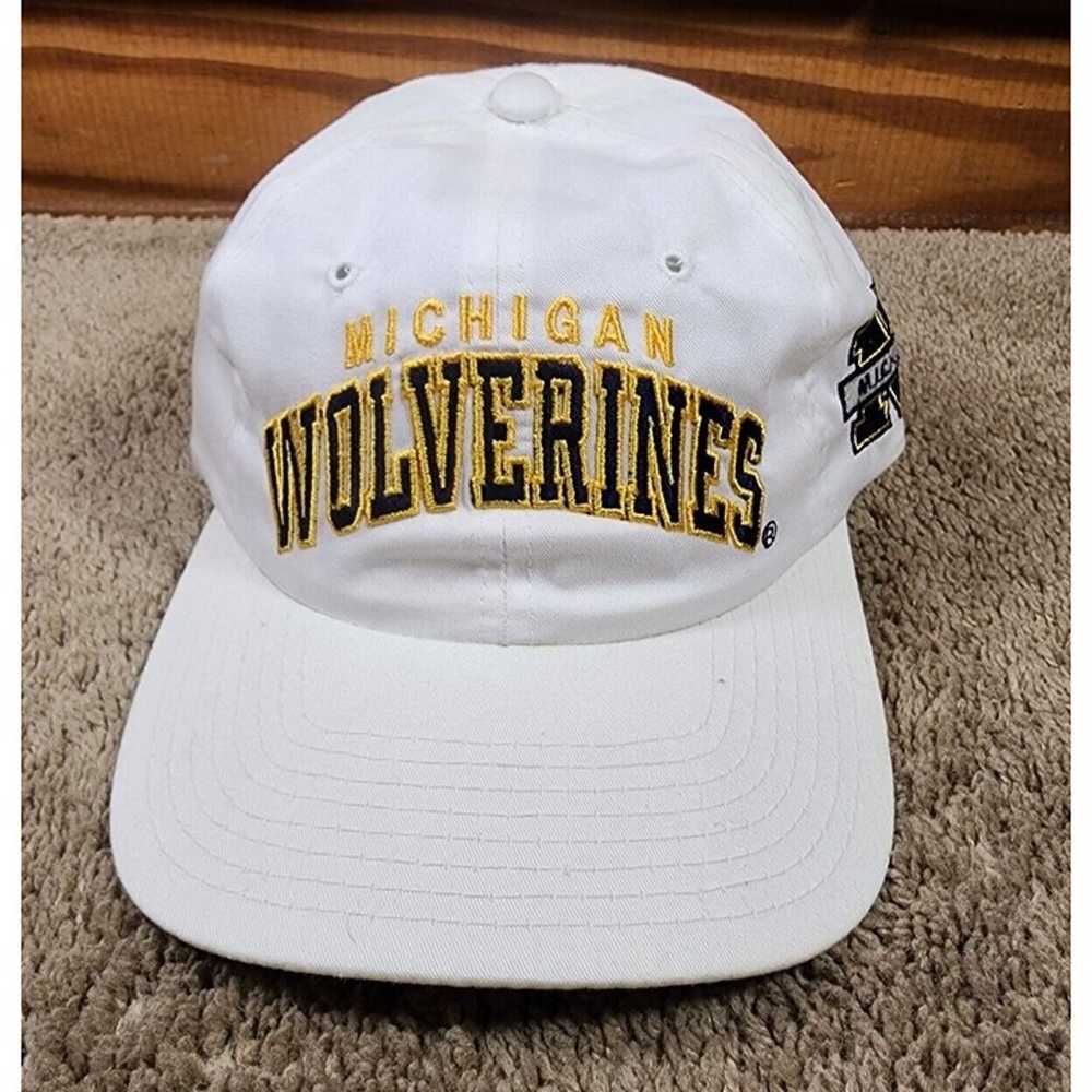 Vintage Michigan Wolverines Hat Snapback 90s Star… - image 2