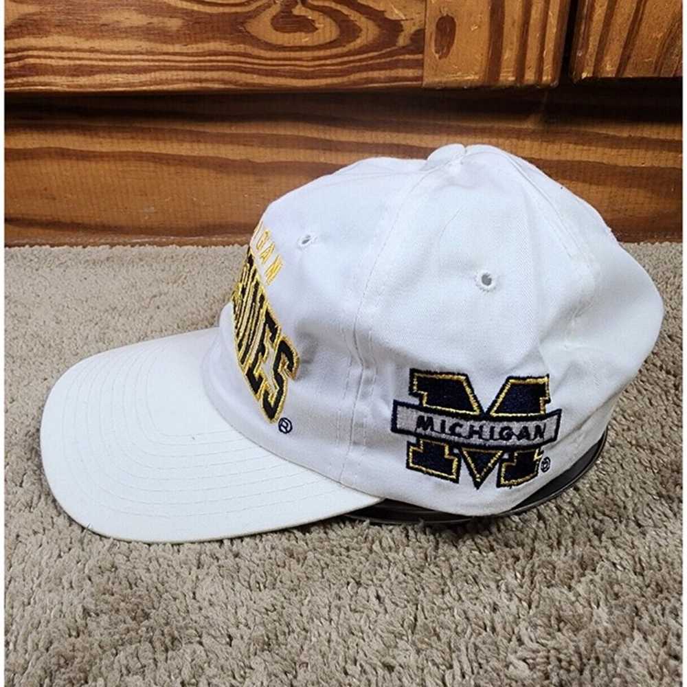 Vintage Michigan Wolverines Hat Snapback 90s Star… - image 3