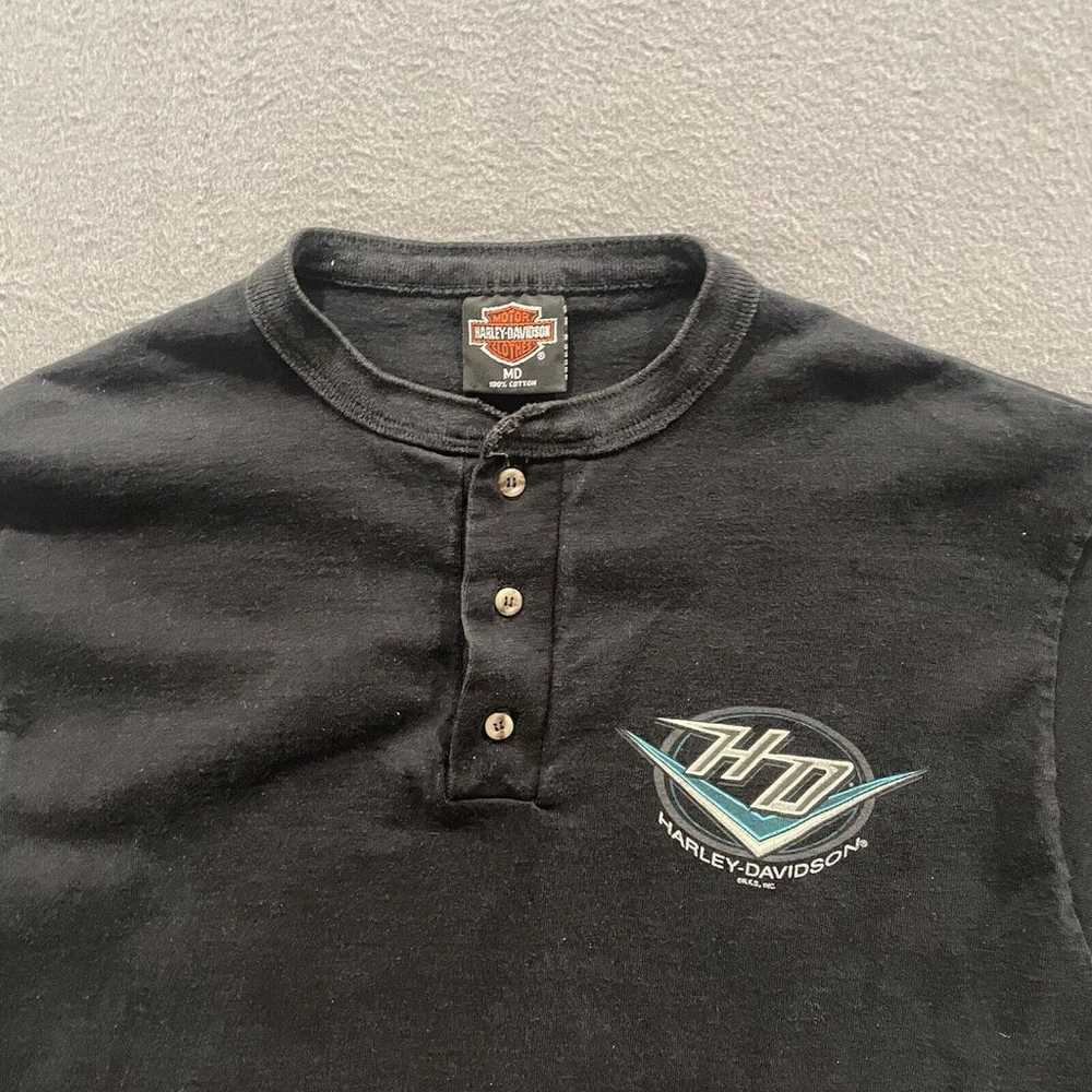 Vintage Harley Davidson Shirt Mens Medium Black H… - image 3