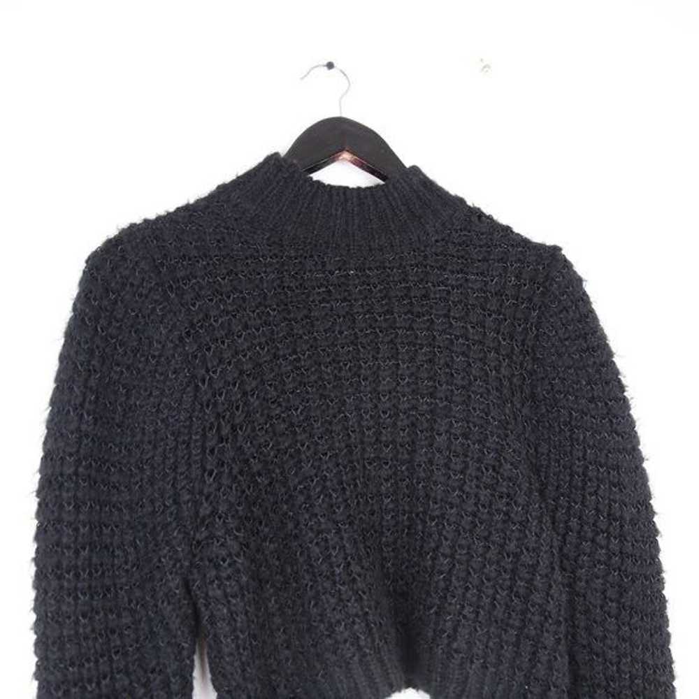 Zara Zara Acrylic Blend Chunky Knit Crop Top Swea… - image 2