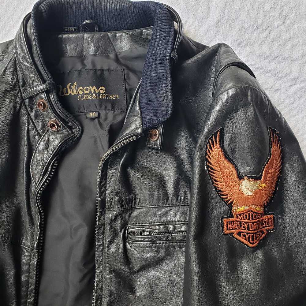 Vintage × Wilsons Leather VTG Harley Davidson Mot… - image 1