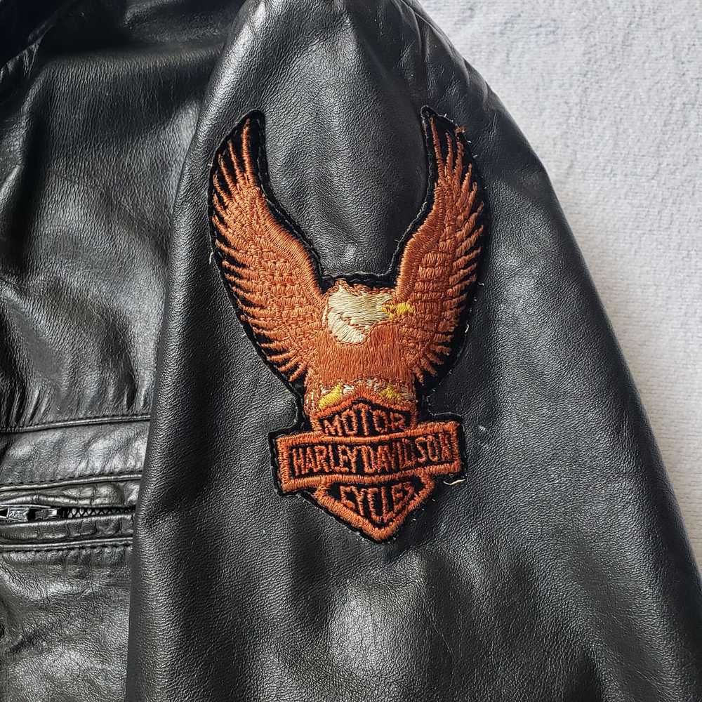 Vintage × Wilsons Leather VTG Harley Davidson Mot… - image 9