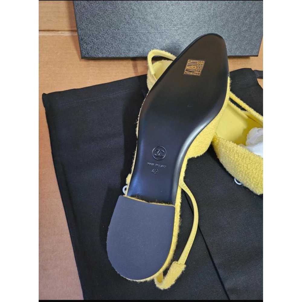 Chanel Slingback tweed sandals - image 3