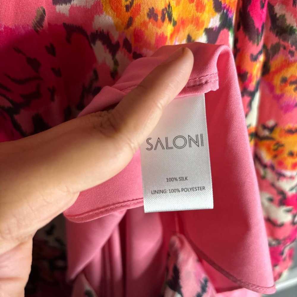 Saloni Silk mid-length dress - image 4