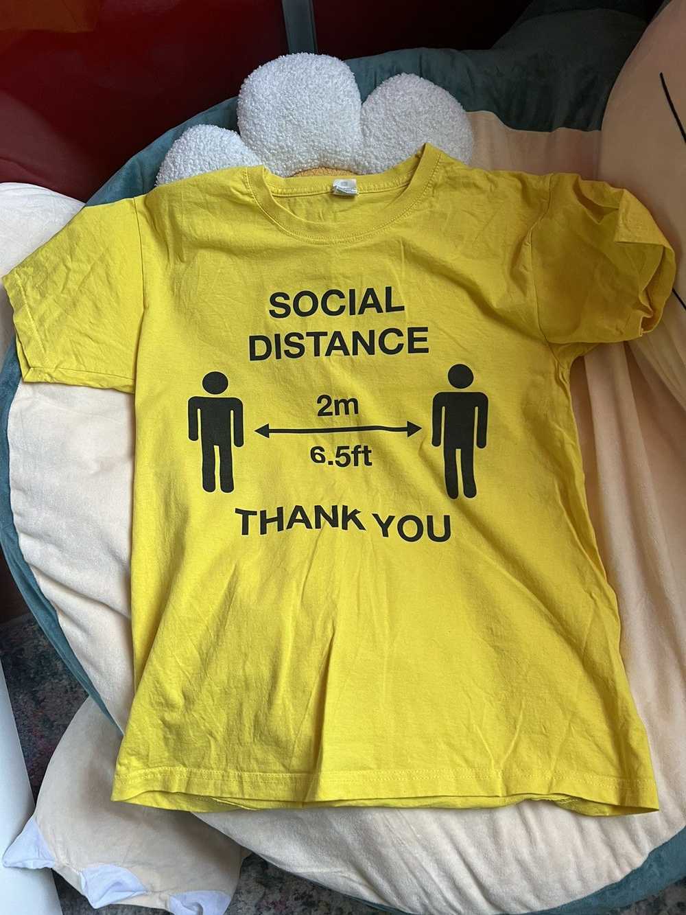 Vintage social distance tee y2k - image 1