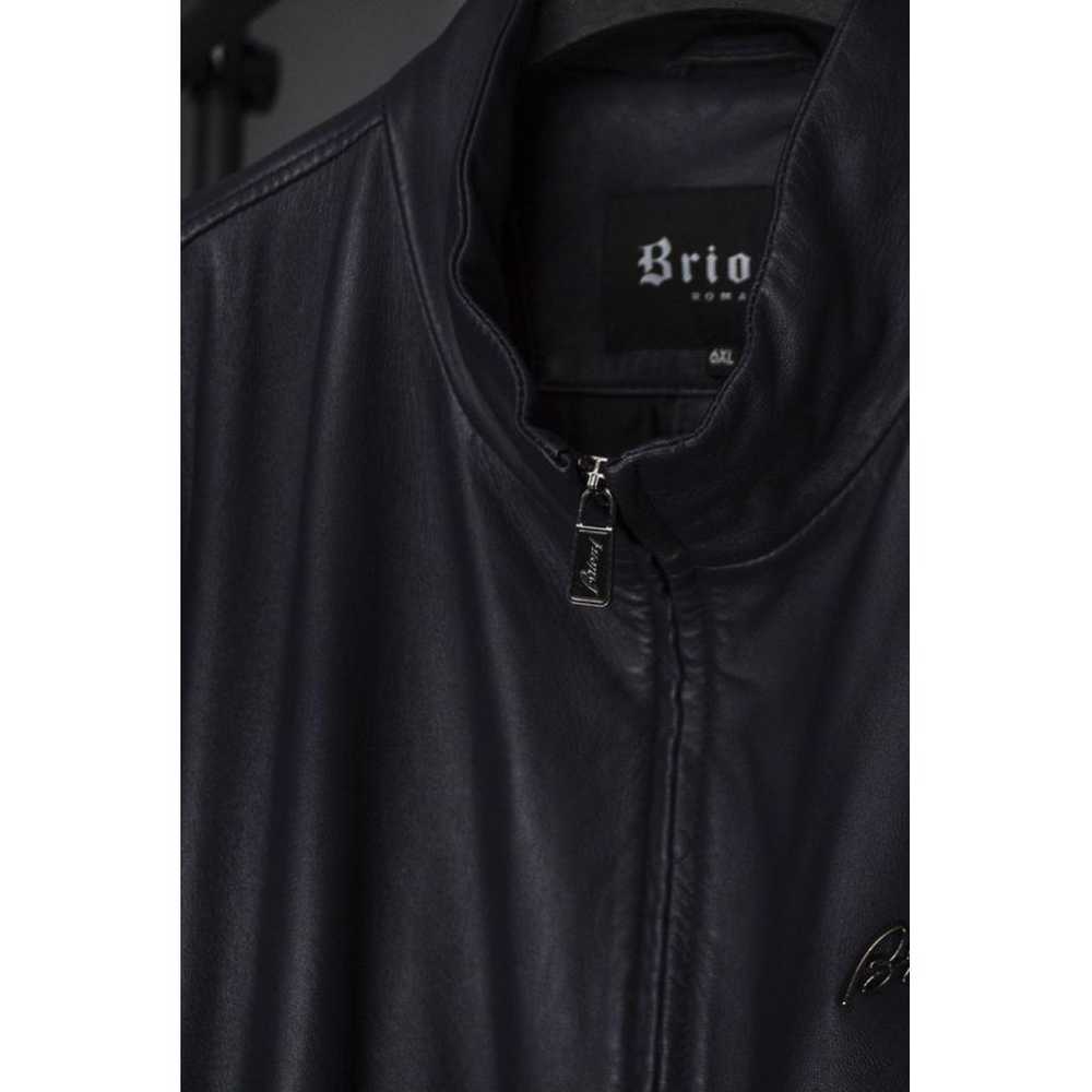 Brioni Leather jacket - image 6