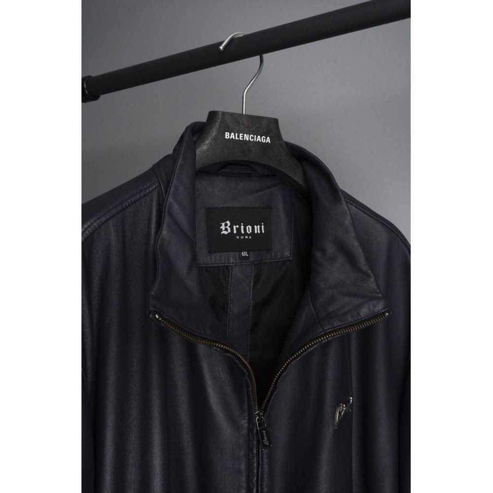 Brioni Leather jacket - image 9