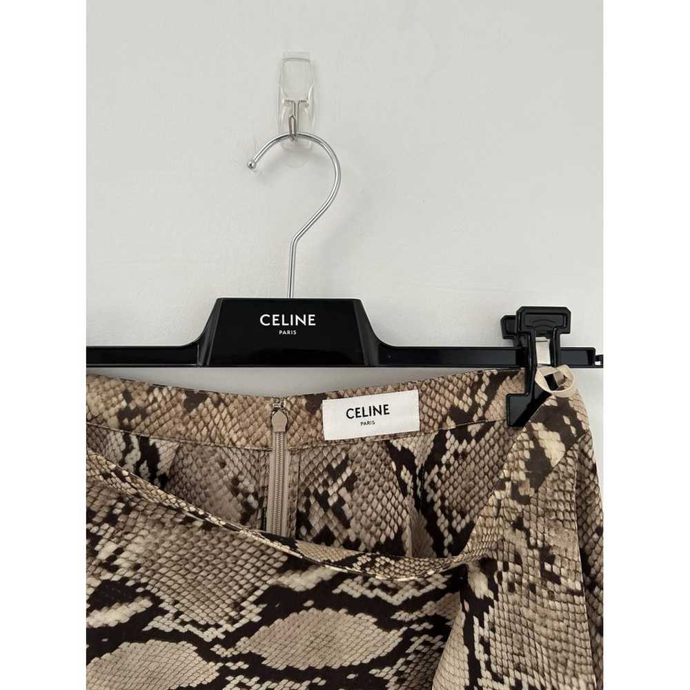 Celine Silk mid-length skirt - image 2