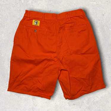 Vintage Orange Duck Head Shorts Relaxed Fit Pleat… - image 1