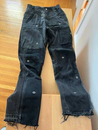 SPENCER BADU Spencer Badu Black Upcycled Jeans.