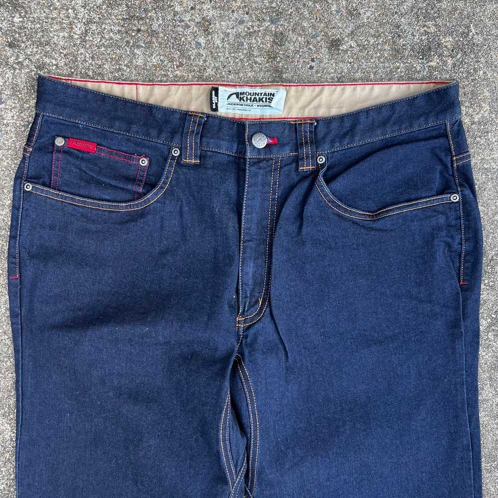Navy mountain khakis pants dark wash jeans - image 4