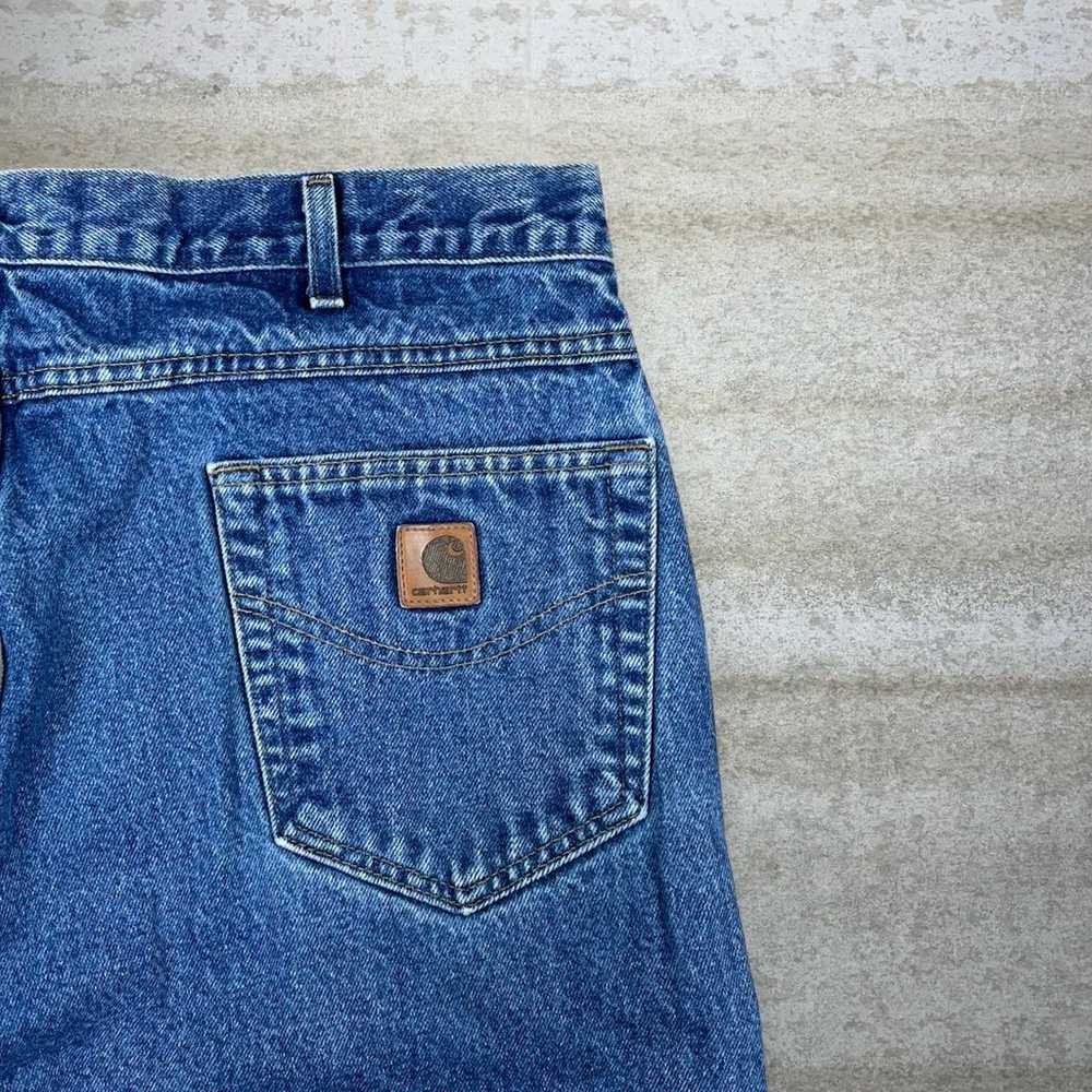 Vintage Carhartt Jeans Straight Fit Medium Wash W… - image 3