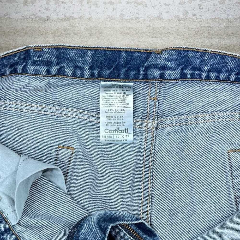 Vintage Carhartt Jeans Straight Fit Medium Wash W… - image 4