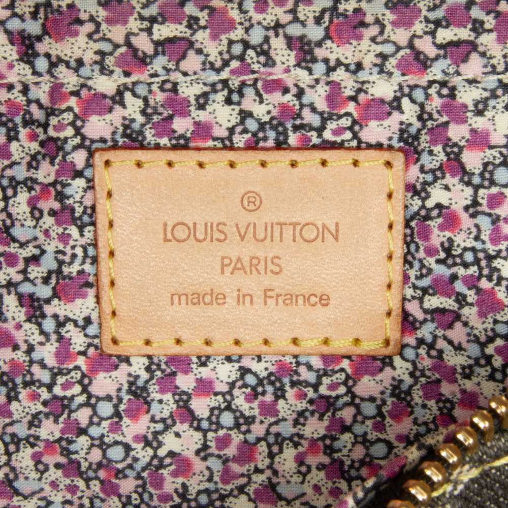Gray Louis Vuitton Monogram Denim Patchwork Speed… - image 8