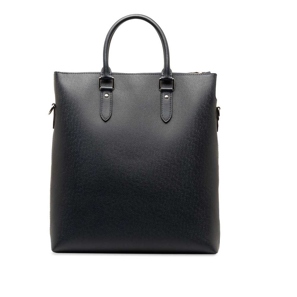 Black Louis Vuitton Taiga Anton Tote Satchel - image 3