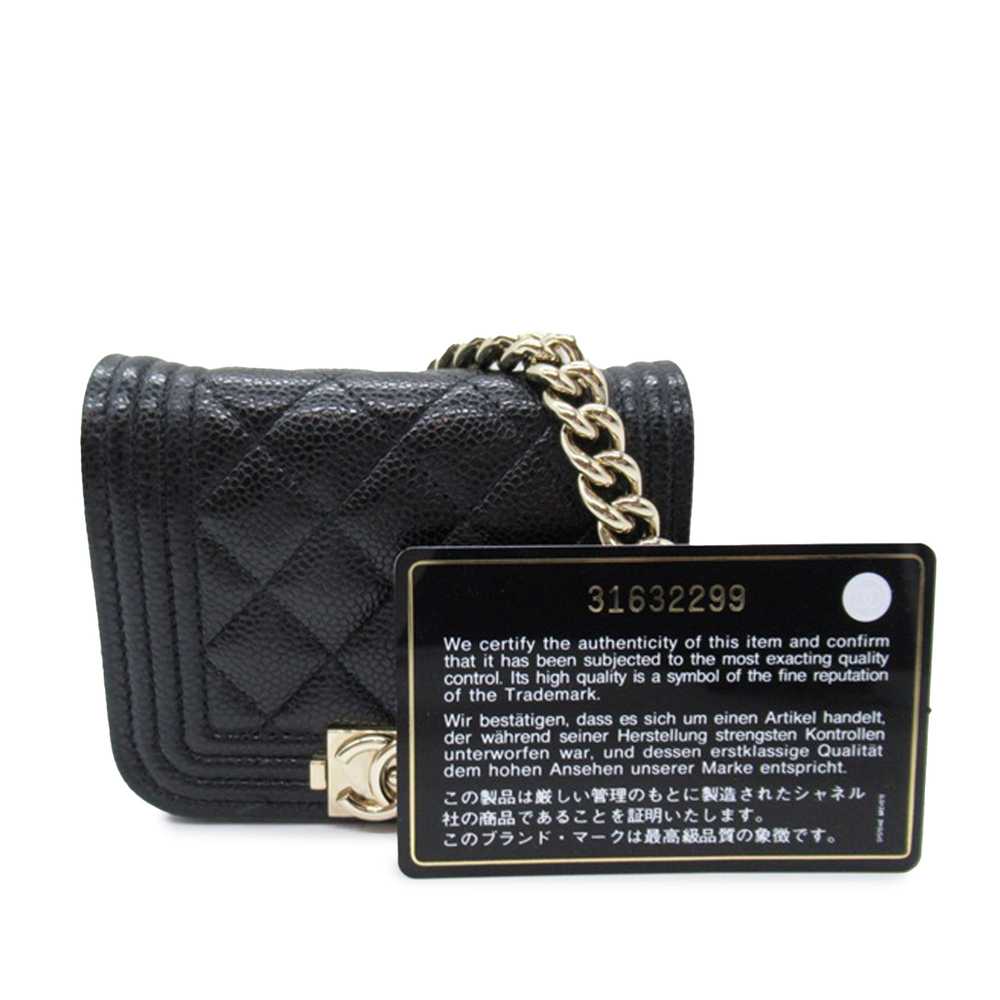 Black Chanel Caviar Boy Belt Bag - image 12