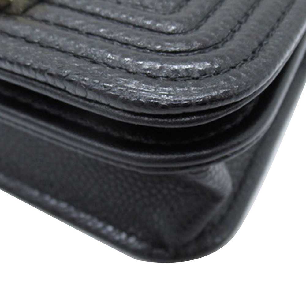 Black Chanel Caviar Boy Belt Bag - image 8