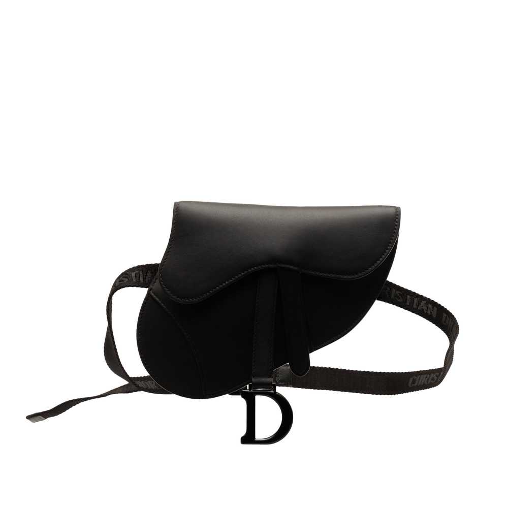 Black Dior Ultra Matte Saddle Belt Bag - image 1