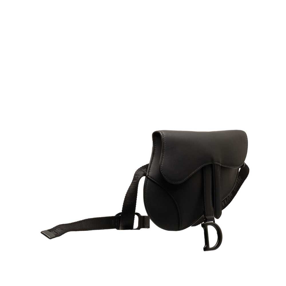 Black Dior Ultra Matte Saddle Belt Bag - image 2