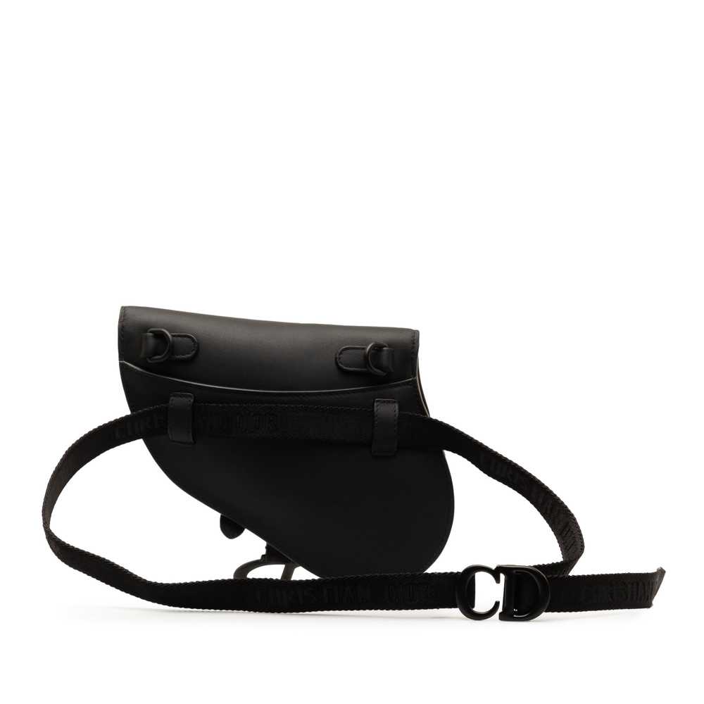 Black Dior Ultra Matte Saddle Belt Bag - image 3