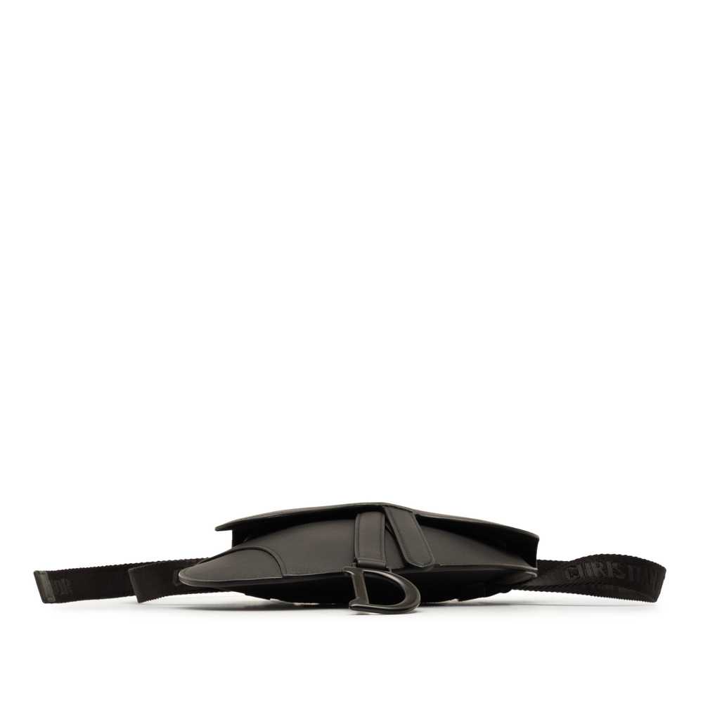 Black Dior Ultra Matte Saddle Belt Bag - image 4