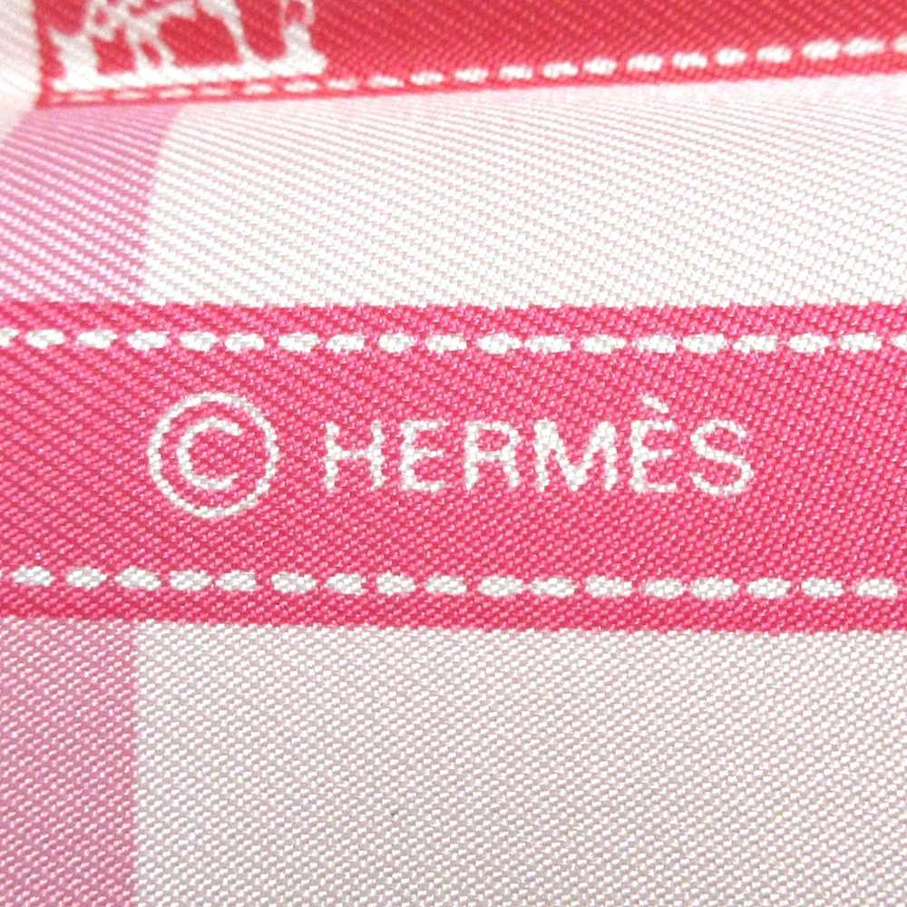 Pink Hermès Bolduc Silk Scarf Scarves - image 2