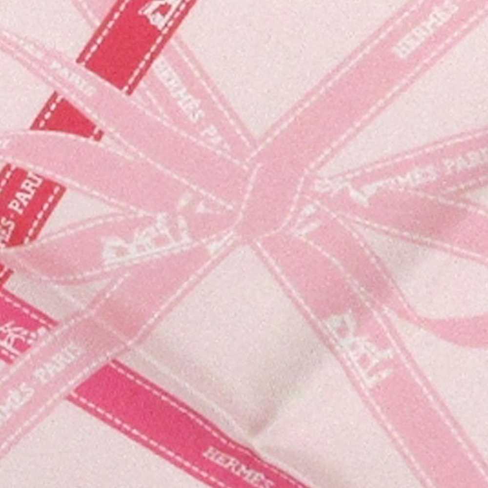 Pink Hermès Bolduc Silk Scarf Scarves - image 4