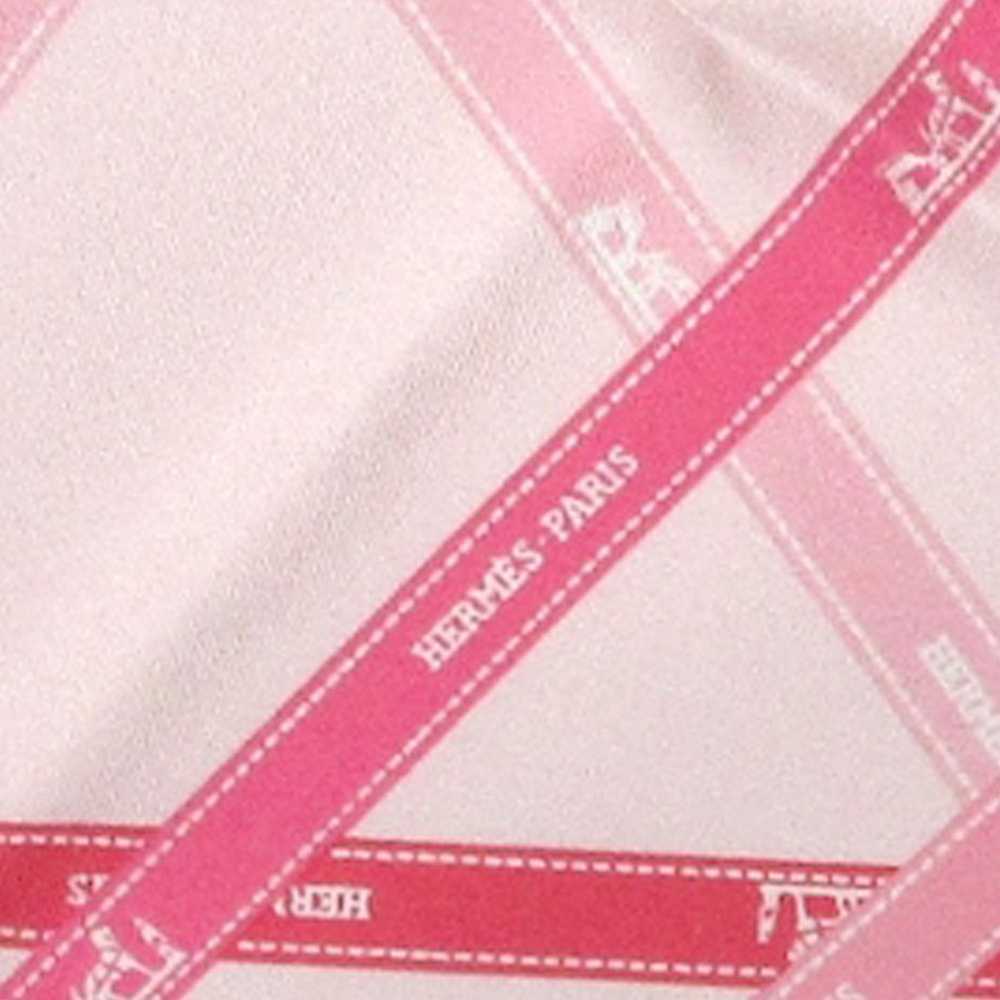 Pink Hermès Bolduc Silk Scarf Scarves - image 5