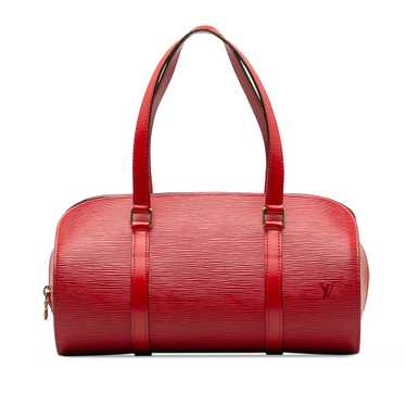 Red Louis Vuitton Epi Soufflot Handbag - image 1