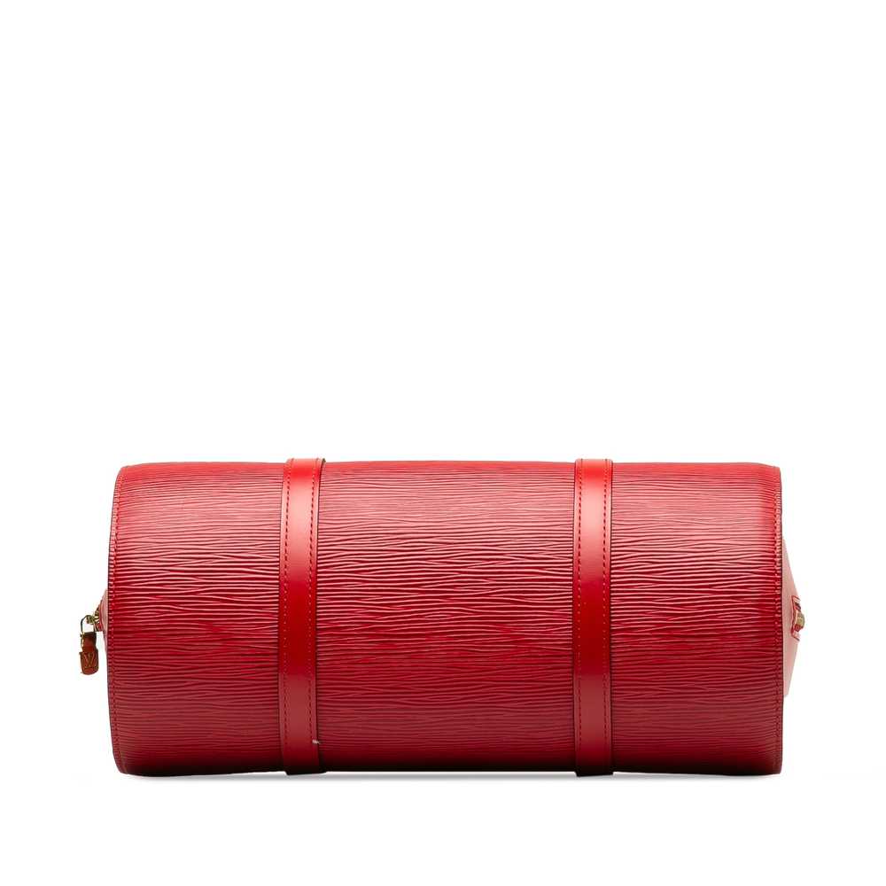 Red Louis Vuitton Epi Soufflot Handbag - image 4
